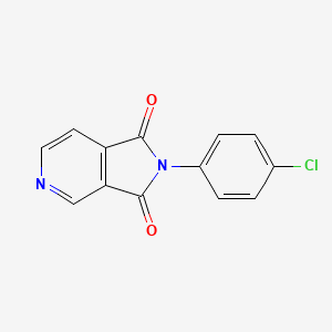molecular formula C13H7ClN2O2 B5598309 2-(4-chlorophenyl)-1H-pyrrolo[3,4-c]pyridine-1,3(2H)-dione 