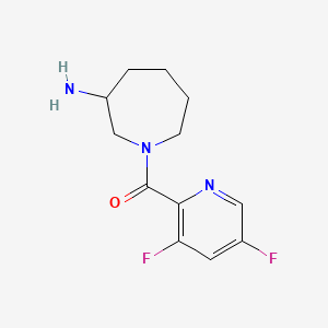 molecular formula C12H15F2N3O B5598451 1-[(3,5-difluoro-2-pyridinyl)carbonyl]-3-azepanamine hydrochloride 