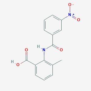 molecular formula C15H12N2O5 B5598516 3-甲基-2-[(3-硝基苯甲酰)氨基]苯甲酸 