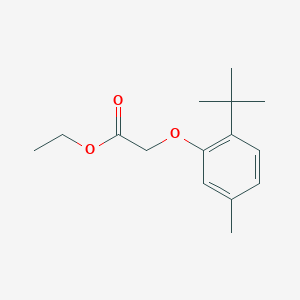 molecular formula C15H22O3 B5598529 ethyl (2-tert-butyl-5-methylphenoxy)acetate 