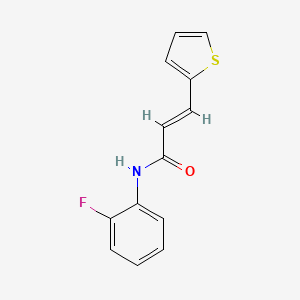 molecular formula C13H10FNOS B5598564 N-(2-fluorophenyl)-3-(2-thienyl)acrylamide 