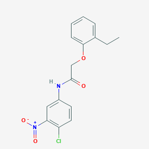 molecular formula C16H15ClN2O4 B5598784 N-(4-氯-3-硝基苯基)-2-(2-乙基苯氧基)乙酰胺 