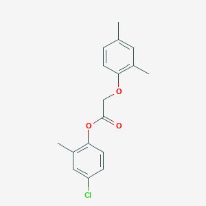molecular formula C17H17ClO3 B5598818 4-chloro-2-methylphenyl (2,4-dimethylphenoxy)acetate 