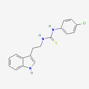 molecular formula C17H16ClN3S B5598837 N-(4-chlorophenyl)-N'-[2-(1H-indol-3-yl)ethyl]thiourea 