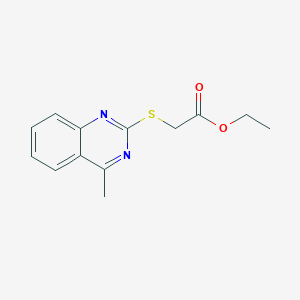 molecular formula C13H14N2O2S B5598862 ethyl [(4-methyl-2-quinazolinyl)thio]acetate 