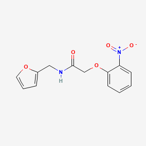 molecular formula C13H12N2O5 B5598978 N-(2-furylmethyl)-2-(2-nitrophenoxy)acetamide 