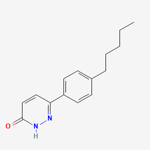 molecular formula C15H18N2O B5599050 6-(4-戊基苯基)-3-哒嗪醇 CAS No. 64779-15-3