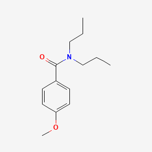 molecular formula C14H21NO2 B5599089 4-甲氧基-N,N-二丙基苯甲酰胺 
