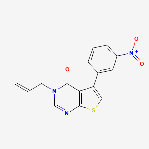 molecular formula C15H11N3O3S B5599135 3-allyl-5-(3-nitrophenyl)thieno[2,3-d]pyrimidin-4(3H)-one 