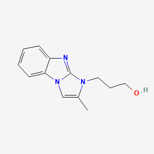 molecular formula C13H15N3O B5599154 3-(2-methyl-1H-imidazo[1,2-a]benzimidazol-1-yl)-1-propanol 