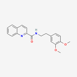 molecular formula C20H20N2O3 B5599162 N-[2-(3,4-dimethoxyphenyl)ethyl]-2-quinolinecarboxamide 