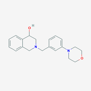 molecular formula C20H24N2O2 B5599200 2-(3-morpholin-4-ylbenzyl)-1,2,3,4-tetrahydroisoquinolin-4-ol 