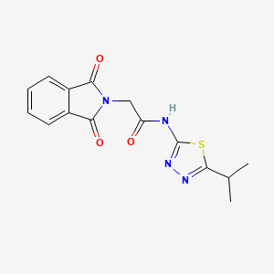 2-(1,3-dioxo-1,3-dihydro-2H-isoindol-2-yl)-N-(5-isopropyl-1,3,4-thiadiazol-2-yl)acetamide