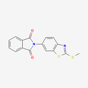 2-(2-(Methylthio)-1,3-benzothiazol-6-YL)-1H-isoindole-1,3(2H)-dione