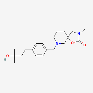 molecular formula C20H30N2O3 B5599270 7-[4-(3-hydroxy-3-methylbutyl)benzyl]-3-methyl-1-oxa-3,7-diazaspiro[4.5]decan-2-one 