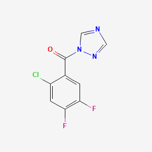 molecular formula C9H4ClF2N3O B5599286 1-(2-chloro-4,5-difluorobenzoyl)-1H-1,2,4-triazole 