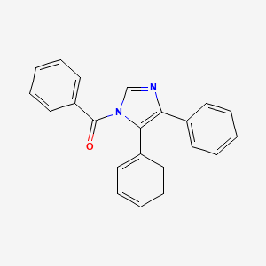 molecular formula C22H16N2O B5599299 1-benzoyl-4,5-diphenyl-1H-imidazole CAS No. 613653-62-6