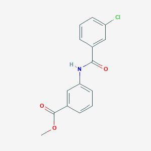 molecular formula C15H12ClNO3 B5599464 methyl 3-[(3-chlorobenzoyl)amino]benzoate CAS No. 196866-08-7
