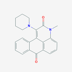 molecular formula C22H20N2O2 B5599472 3-methyl-1-(1-piperidinyl)-3H-naphtho[1,2,3-de]quinoline-2,7-dione 