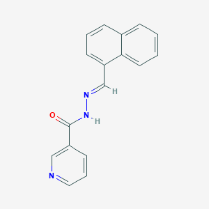 molecular formula C17H13N3O B5599572 N'-(1-naphthylmethylene)nicotinohydrazide 