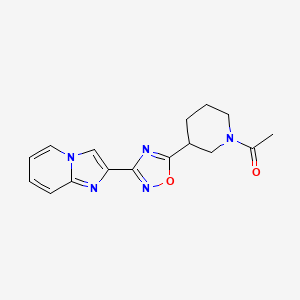 2-[5-(1-acetyl-3-piperidinyl)-1,2,4-oxadiazol-3-yl]imidazo[1,2-a]pyridine