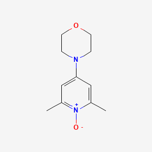 molecular formula C11H16N2O2 B5599616 4-(2,6-dimethyl-1-oxido-4-pyridinyl)morpholine 