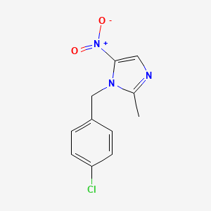 molecular formula C11H10ClN3O2 B5599635 1-(4-chlorobenzyl)-2-methyl-5-nitro-1H-imidazole 