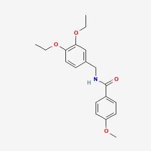 molecular formula C19H23NO4 B5599648 N-(3,4-diethoxybenzyl)-4-methoxybenzamide 