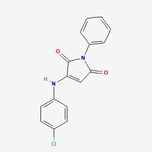 molecular formula C16H11ClN2O2 B5599689 3-[(4-chlorophenyl)amino]-1-phenyl-1H-pyrrole-2,5-dione CAS No. 5761-93-3