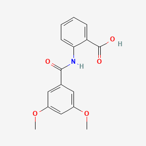 molecular formula C16H15NO5 B5599704 2-[(3,5-dimethoxybenzoyl)amino]benzoic acid 