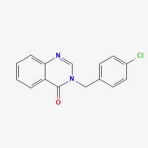 molecular formula C15H11ClN2O B5599773 3-(4-氯苄基)-4(3H)-喹唑啉酮 