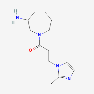 molecular formula C13H22N4O B5599774 1-[3-(2-methyl-1H-imidazol-1-yl)propanoyl]-3-azepanamine dihydrochloride 