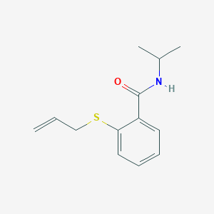 molecular formula C13H17NOS B5599810 2-(allylthio)-N-isopropylbenzamide 