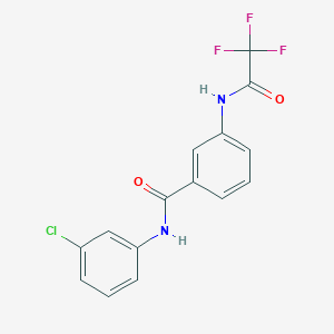 N-(3-chlorophenyl)-3-[(trifluoroacetyl)amino]benzamide