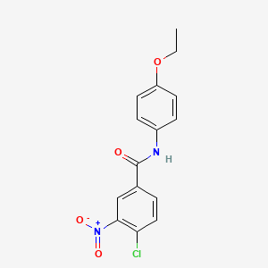 molecular formula C15H13ClN2O4 B5599864 4-chloro-N-(4-ethoxyphenyl)-3-nitrobenzamide 