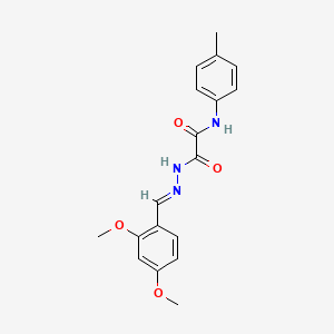 2-[(2E)-2-(2,4-dimethoxybenzylidene)hydrazinyl]-N-(4-methylphenyl)-2-oxoacetamide