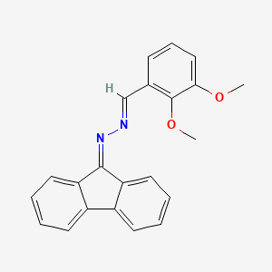 (E)-[(2,3-Dimethoxyphenyl)methylidene](9H-fluoren-9-ylidene)hydrazine