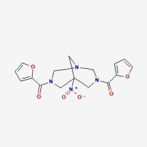 [7-(Furan-2-carbonyl)-5-nitro-1,3,7-triazabicyclo[3.3.1]nonan-3-yl]-(furan-2-yl)methanone