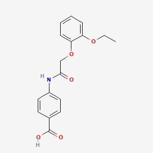 4-[[2-(2-Ethoxyphenoxy)acetyl]amino]benzoic acid