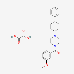 1-(3-methoxybenzoyl)-4-(4-phenylcyclohexyl)piperazine oxalate