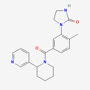 1-(2-methyl-5-{[2-(3-pyridinyl)-1-piperidinyl]carbonyl}phenyl)-2-imidazolidinone