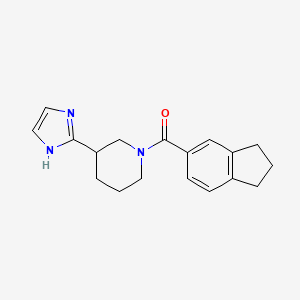 1-(2,3-dihydro-1H-inden-5-ylcarbonyl)-3-(1H-imidazol-2-yl)piperidine