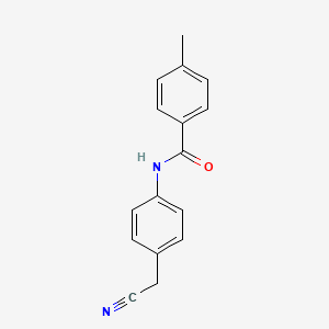 molecular formula C16H14N2O B5600029 N-[4-(氰甲基)苯基]-4-甲基苯甲酰胺 CAS No. 524051-78-3