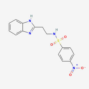 N-[2-(1H-1,3-BENZODIAZOL-2-YL)ETHYL]-4-NITROBENZENE-1-SULFONAMIDE