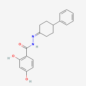 molecular formula C19H20N2O3 B5600036 2,4-dihydroxy-N'-(4-phenylcyclohexylidene)benzohydrazide 