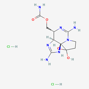 molecular formula C10H19Cl2N7O4 B560006 Saxitoxin dihydrochloride CAS No. 35554-08-6