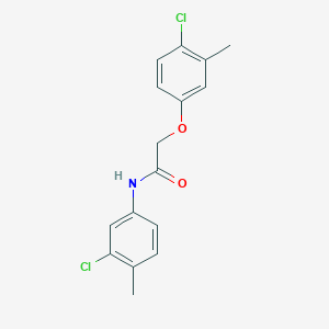 molecular formula C16H15Cl2NO2 B5600068 2-(4-chloro-3-methylphenoxy)-N-(3-chloro-4-methylphenyl)acetamide 