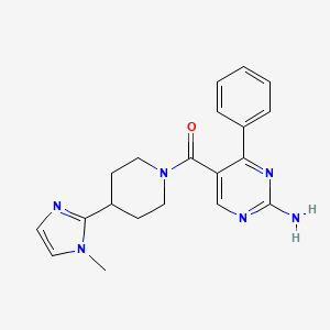 5-{[4-(1-methyl-1H-imidazol-2-yl)-1-piperidinyl]carbonyl}-4-phenyl-2-pyrimidinamine