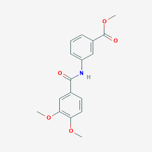 molecular formula C17H17NO5 B5600091 Methyl 3-(3,4-dimethoxybenzamido)benzoate 