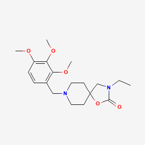 molecular formula C19H28N2O5 B5600092 3-乙基-8-(2,3,4-三甲氧基苄基)-1-氧杂-3,8-二氮杂螺[4.5]癸烷-2-酮 